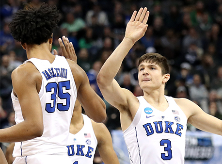 Grayson Allen Marvin Bagley Duke Blue Devils March Madness Sweet 16