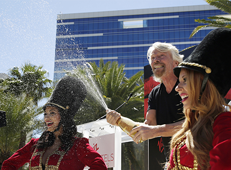 Richard Branson Virgin Atlantic Hard Rock Hotel and Casino Las Vegas