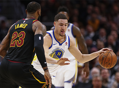 LeBron James Klay Thompson NBA playoffs Golden State Warriors Cleveland Cavaliers