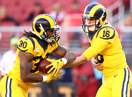 2018 NFL Win Totals Los Angeles Rams Jared Goff Todd Gurley