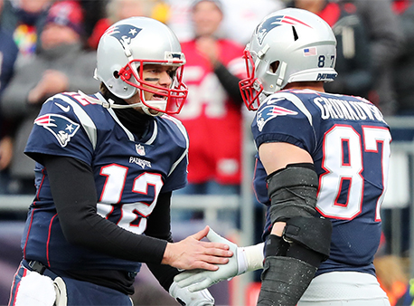 2018 NFL Division Futures Odds New England Patriots Tom Brady Rob Gronkowski