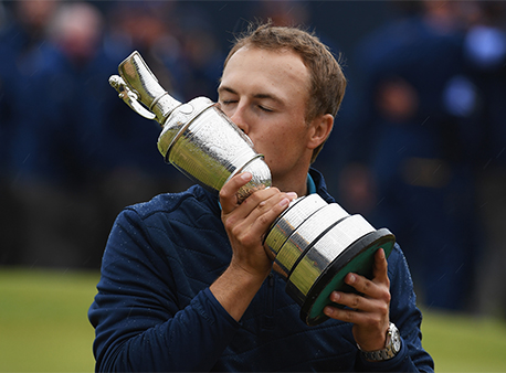 Jordan Spieth Claret Jug Open Championship British Open Golf Betting Odds