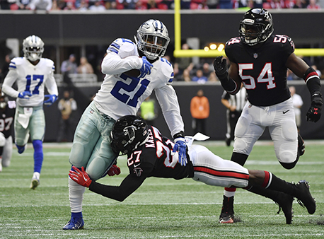 Ezekiel Elliott Dallas Cowboys NFL Betting Week 12 Top Games