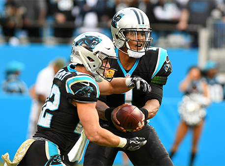 Cam Newton Christian McCaffrey NFL Betting Week 10