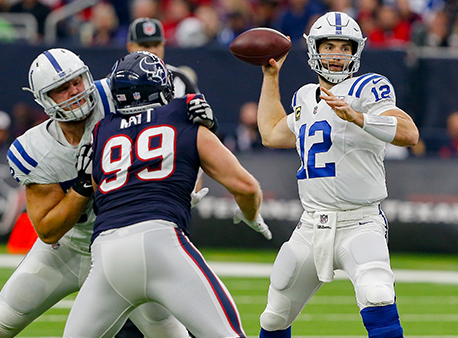 Andrew Luck NFL Betting Wild Card Weekend playoffs