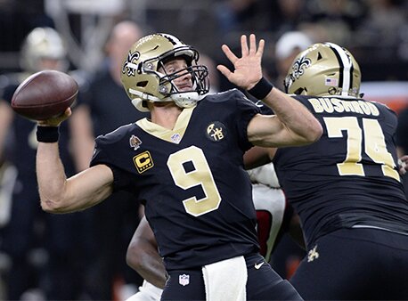 Drew Brees New Orleans Saints NFL Betting Week 13 Games of the Week