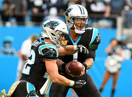 Cam Newton Christian McCaffrey NFL Betting Week 10